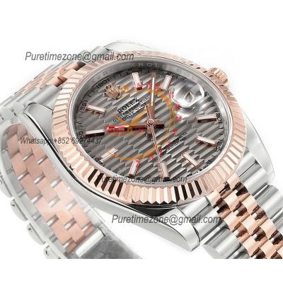 Datejust 41 126331 DD3235 Automatic Mens Watch Best Edition DDF SS/RG Silver Stick Dial 904L SS Jubilee Bracelet