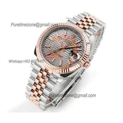 Datejust 41 126331 DD3235 Automatic Mens Watch Best Edition DDF SS/RG Silver Stick Dial 904L SS Jubilee Bracelet