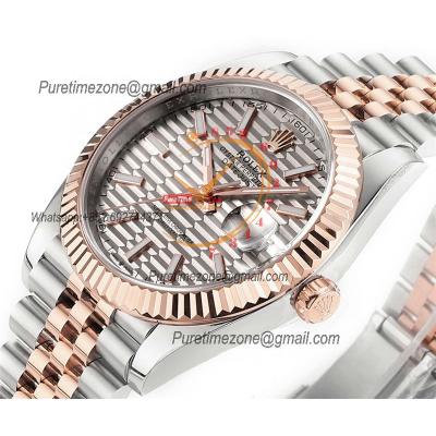 Datejust 41 126331 DD3235 Automatic Mens Watch Best Edition DDF SS/RG Silver Stick Dial 904L SS Jubilee Bracelet