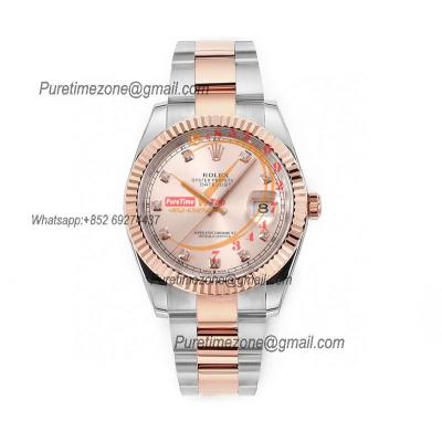 Datejust 41 126331 DD3235 Automatic Mens Watch Best Edition DDF SS/RG Gold Diamonds Dial 904L SS Oyster Bracelet