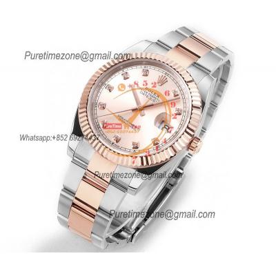 Datejust 41 126331 DD3235 Automatic Mens Watch Best Edition DDF SS/RG Gold Diamonds Dial 904L SS Oyster Bracelet