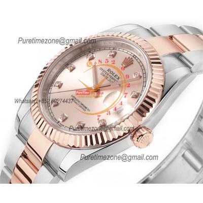 Datejust 41 126331 DD3235 Automatic Mens Watch Best Edition DDF SS/RG Gold Diamonds Dial 904L SS Oyster Bracelet