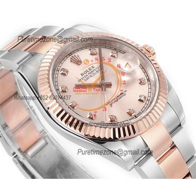 Datejust 41 126331 DD3235 Automatic Mens Watch Best Edition DDF SS/RG Gold Diamonds Dial 904L SS Oyster Bracelet