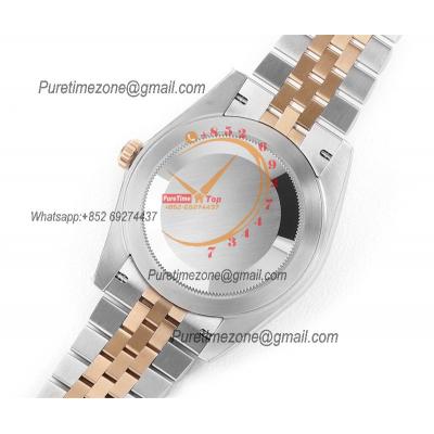 Datejust 41 126331 Wimbledon DD3235 Automatic Mens Watch Best Edition DDF SS/RG Gray Roman Dial 904L SS Jubilee Bracelet