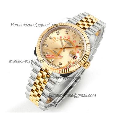 Datejust 41 126333 DD3235 Automatic Mens Watch Best Edition DDF SS/YG Gold Diamonds Dial 904L SS Jubilee Bracelet