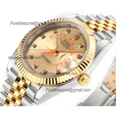 Datejust 41 126333 DD3235 Automatic Mens Watch Best Edition DDF SS/YG Gold Diamonds Dial 904L SS Jubilee Bracelet