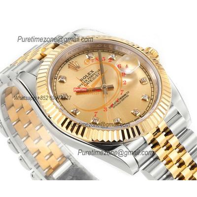 Datejust 41 126333 DD3235 Automatic Mens Watch Best Edition DDF SS/YG Gold Diamonds Dial 904L SS Jubilee Bracelet