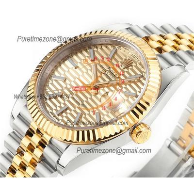 Datejust 41 126333 Wimbledon DD3235 Automatic Mens Watch Best Edition DDF SS/YG Glod Stick Dial 904L SS Jubilee Bracelet