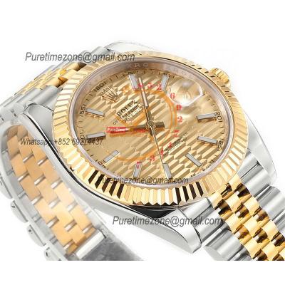 Datejust 41 126333 Wimbledon DD3235 Automatic Mens Watch Best Edition DDF SS/YG Glod Stick Dial 904L SS Jubilee Bracelet