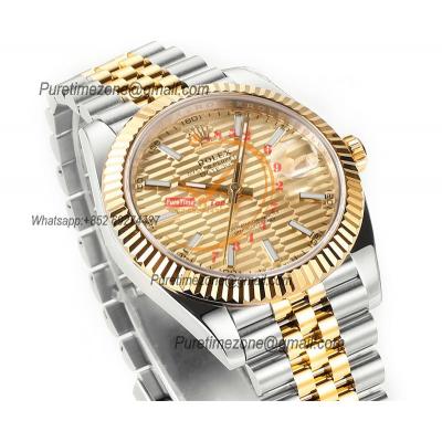 Datejust 41 126333 Wimbledon DD3235 Automatic Mens Watch Best Edition DDF SS/YG Glod Stick Dial 904L SS Jubilee Bracelet