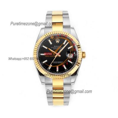 Datejust 41 126333 DD3235 Automatic Mens Watch Best Edition DDF SS/YG Black Stick Dial 904L SS Oyster Bracelet