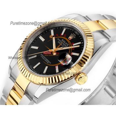 Datejust 41 126333 DD3235 Automatic Mens Watch Best Edition DDF SS/YG Black Stick Dial 904L SS Oyster Bracelet