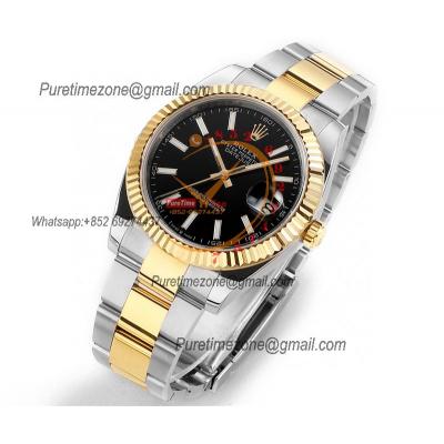 Datejust 41 126333 DD3235 Automatic Mens Watch Best Edition DDF SS/YG Black Stick Dial 904L SS Oyster Bracelet