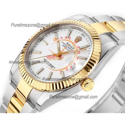 Datejust 41 126333 DD3235 Automatic Mens Watch Best Edition DDF SS/YG White Stick Dial 904L SS Oyster Bracelet