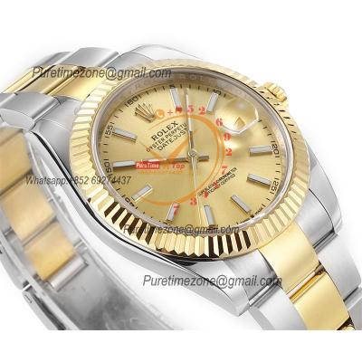 DDatejust 41 126333 DD3235 Automatic Mens Watch Best Edition DDF SS/YG Gold Stick Dial 904L SS Oyster Bracelet