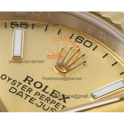 DDatejust 41 126333 DD3235 Automatic Mens Watch Best Edition DDF SS/YG Gold Stick Dial 904L SS Oyster Bracelet