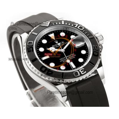 Yacht-Master 42 226659 A3235 Automatic Mens Watch Best Edition DDF 3D Ceramic Bezel Black Dial Oysterflex Strap