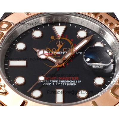 Yacht-Master 40 126621 A3235 Automatic Mens Watch Best Edition DDF SS/RG Black Dial 904L SS Oyster Bracelet