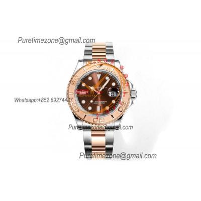 Yacht-Master 40 126621 A3235 Automatic Mens Watch Best Edition DDF SS/RG Brown Dial 904L SS Oyster Bracelet