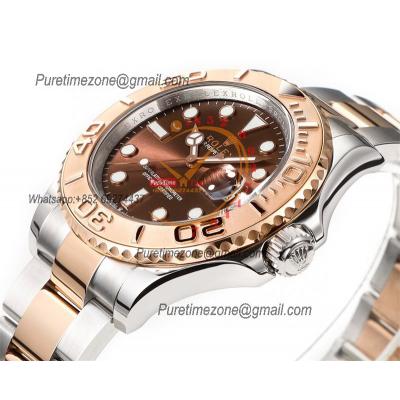 Yacht-Master 40 126621 A3235 Automatic Mens Watch Best Edition DDF SS/RG Brown Dial 904L SS Oyster Bracelet