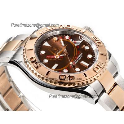 Yacht-Master 40 126621 A3235 Automatic Mens Watch Best Edition DDF SS/RG Brown Dial 904L SS Oyster Bracelet