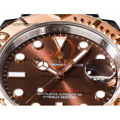 Yacht-Master 40 126621 A3235 Automatic Mens Watch Best Edition DDF SS/RG Brown Dial 904L SS Oyster Bracelet