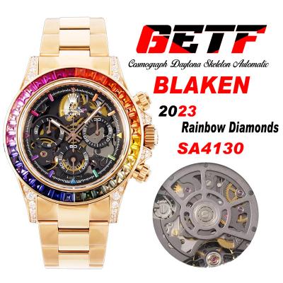 Daytona Blaken SA4130 Automatic Chrono Mens Watch ...