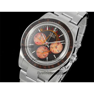 Artisans De GenèveHoney Daytona 116500 Best Edition ADGF SA4130 Autoamtic Chronograph Mens Watch Honey Black Orange Dial