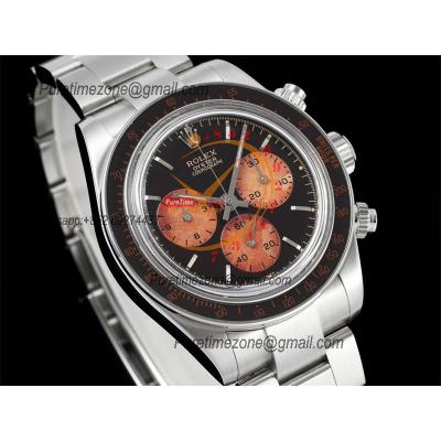 Artisans De GenèveHoney Daytona 116500 Best Edition ADGF SA4130 Autoamtic Chronograph Mens Watch Honey Black Orange Dial