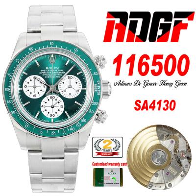 Artisans De GenèveHoney Daytona 116500 Best Edition ADGF SA4130 Autoamtic Chronograph Mens Watch Honey Green Dial 904L