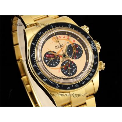 Artisans De GenèveHoney Daytona 116508 Best Edition ADGF SA4130 Autoamtic Chronograph Mens Watch YG Honey Gold Dial