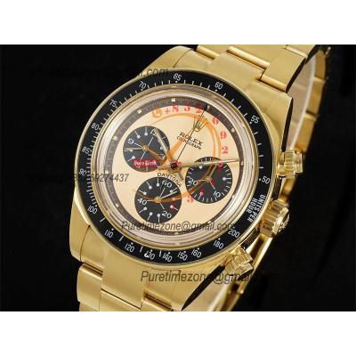 Artisans De GenèveHoney Daytona 116508 Best Edition ADGF SA4130 Autoamtic Chronograph Mens Watch YG Honey Gold Dial