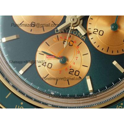 Artisans De GenèveHoney Daytona 116508 Best Edition ADGF SA4130 Autoamtic Chronograph Mens Watch YG Honey Green Dial