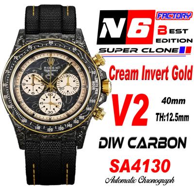 Daytona DIW Black Carbon Color Cream Invert Gold S...