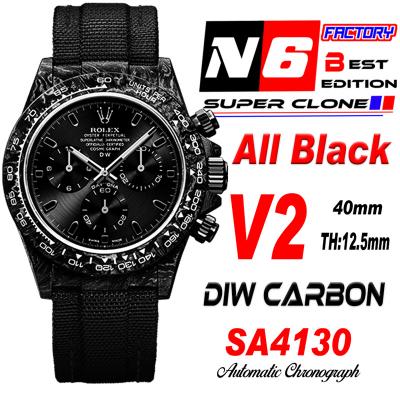 Daytona DIW Black Carbon All Black SA4130 Autoamti...