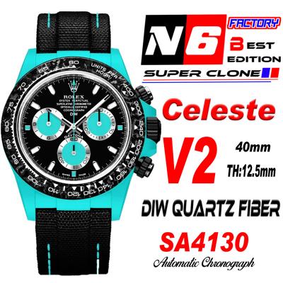 Daytona DIW Blue Carbon Celeste SA4130 Autoamtic C...