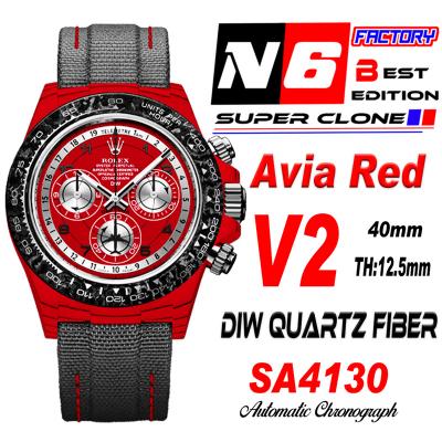 Daytona DIW Red Carbon Avia Red SA4130 Autoamtic C...