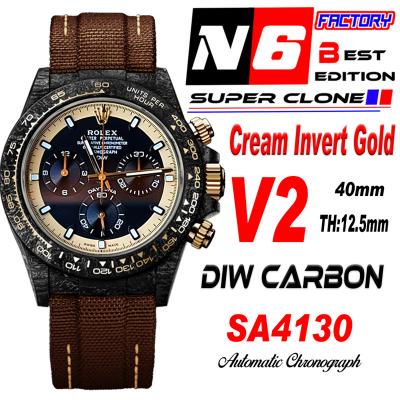 Daytona DIW Black Carbon Cream Invert Gold SA4130 ...