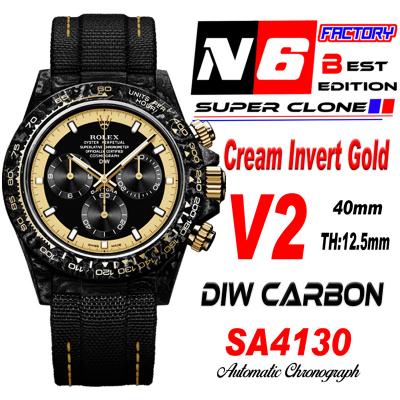 Daytona DIW Black Carbon Cream Invert Gold SA4130 ...