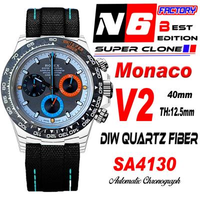 Daytona DIW White Carbon Monaco SA4130 Autoamtic C...