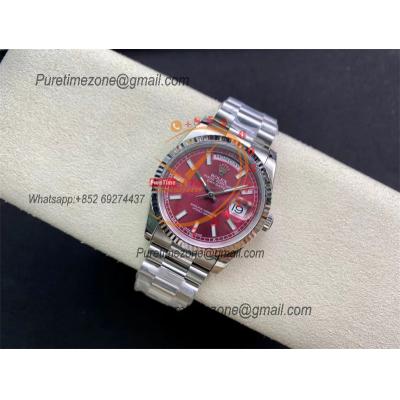 Daydate 36mm 118239 A2836 Automatic Mens Watch Best Edition BPF Cherry Stick Dial President Bracelet