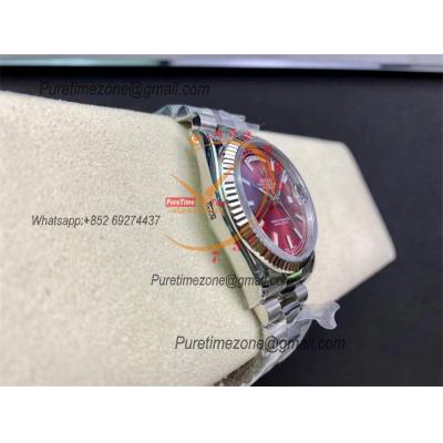 Daydate 36mm 118239 A2836 Automatic Mens Watch Best Edition BPF Cherry Stick Dial President Bracelet