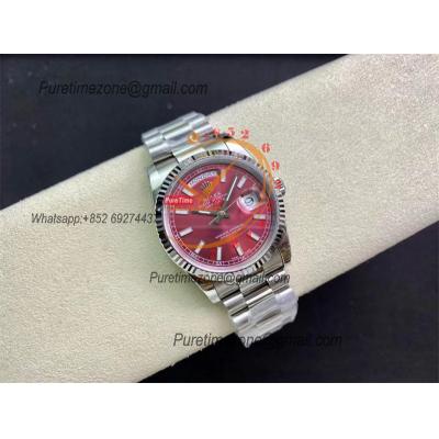 Daydate 36mm 118239 A2836 Automatic Mens Watch Best Edition BPF Cherry Stick Dial President Bracelet