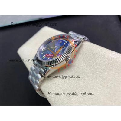 Daydate 40mm 228239 A3255 Automatic Mens Watch Best Edition BPF Blue Roman Dial President Bracelet