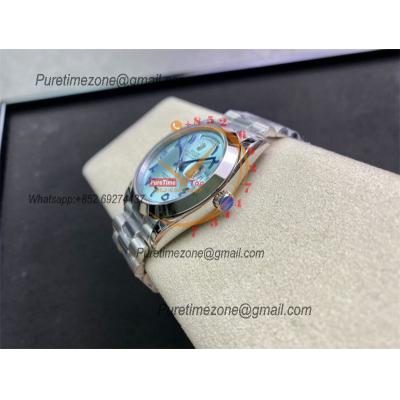 Daydate 40mm 228206 A3255 Automatic Mens Watch Best Edition BPF ICE Blue Arabic script Dial President Bracelet CHS