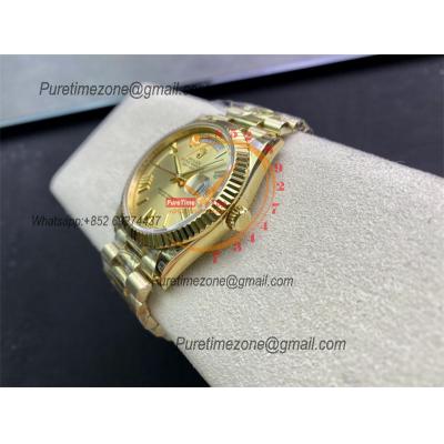 Daydate 40 228238 A3255 Automatic Mens Watch Best Edition BPF YG Gold Roman Dial President Bracelet CHS