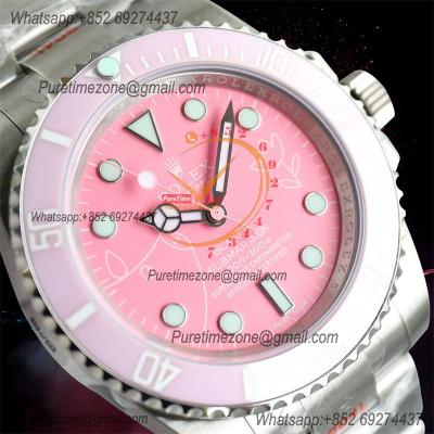 Submariner BLAKEN A3135 Automatic Mens Watch Best Edition BLAKENF 40 Pink Peppa Pig  Dial Oyster SS Bracelet CHS