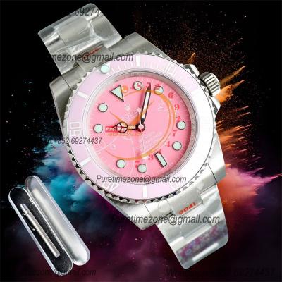 Submariner BLAKEN A3135 Automatic Mens Watch Best Edition BLAKENF 40 Pink Peppa Pig  Dial Oyster SS Bracelet CHS