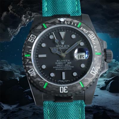 Submariner BLAKEN Forged Carbon  A3135 Automatic M...