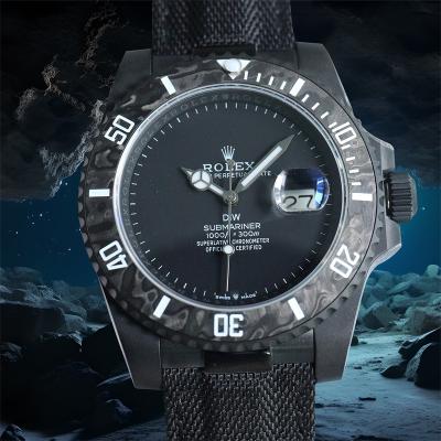 Submariner BLAKEN Forged Carbon  A3135 Automatic M...